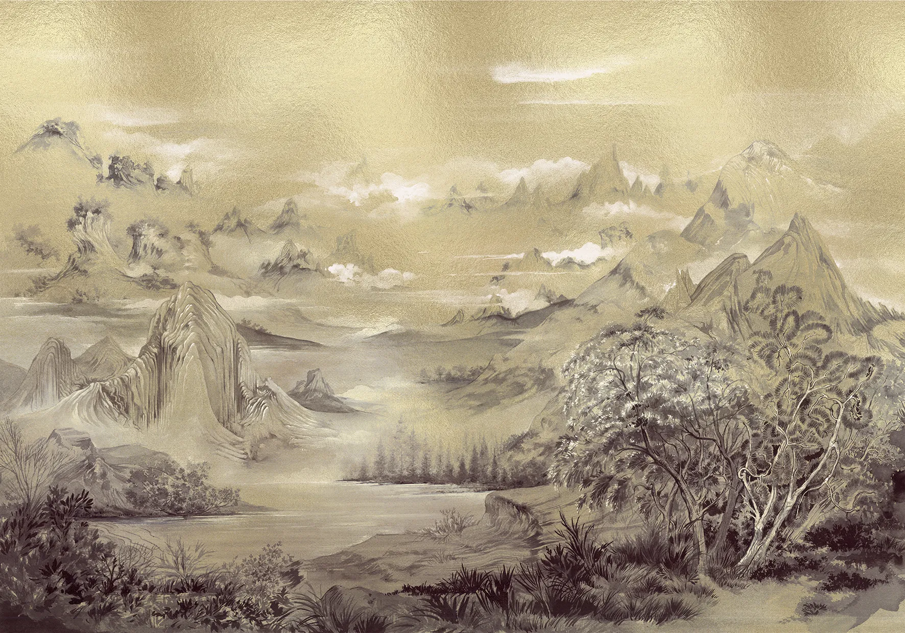 Обои для стен Coordonne Random Metallics HR_9600030 #1