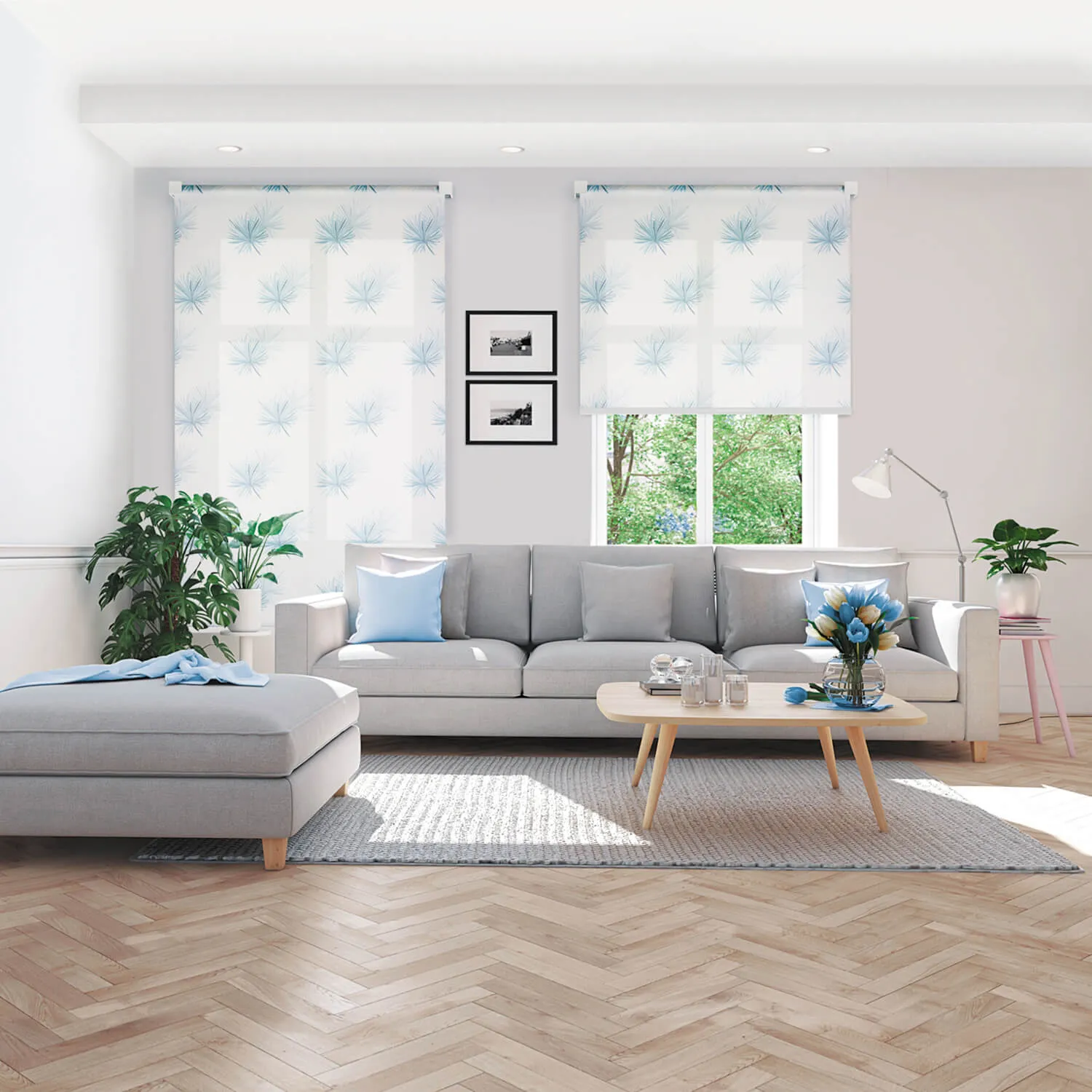 Рулонные шторы Slim Basic 50 with corner-1