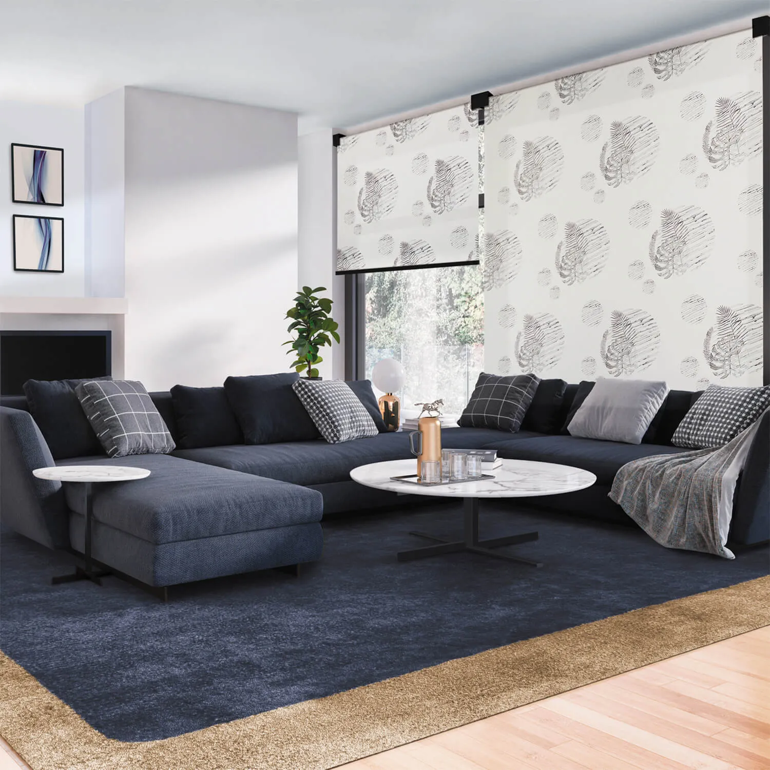 Рулонные шторы Slim Basic 50 with corner-3