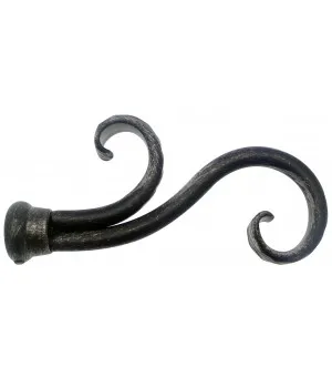 Карниз embout-capra-noir-brosse-d19