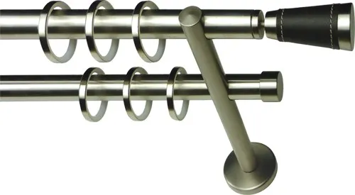 Карниз accent-double-pole-black-leather