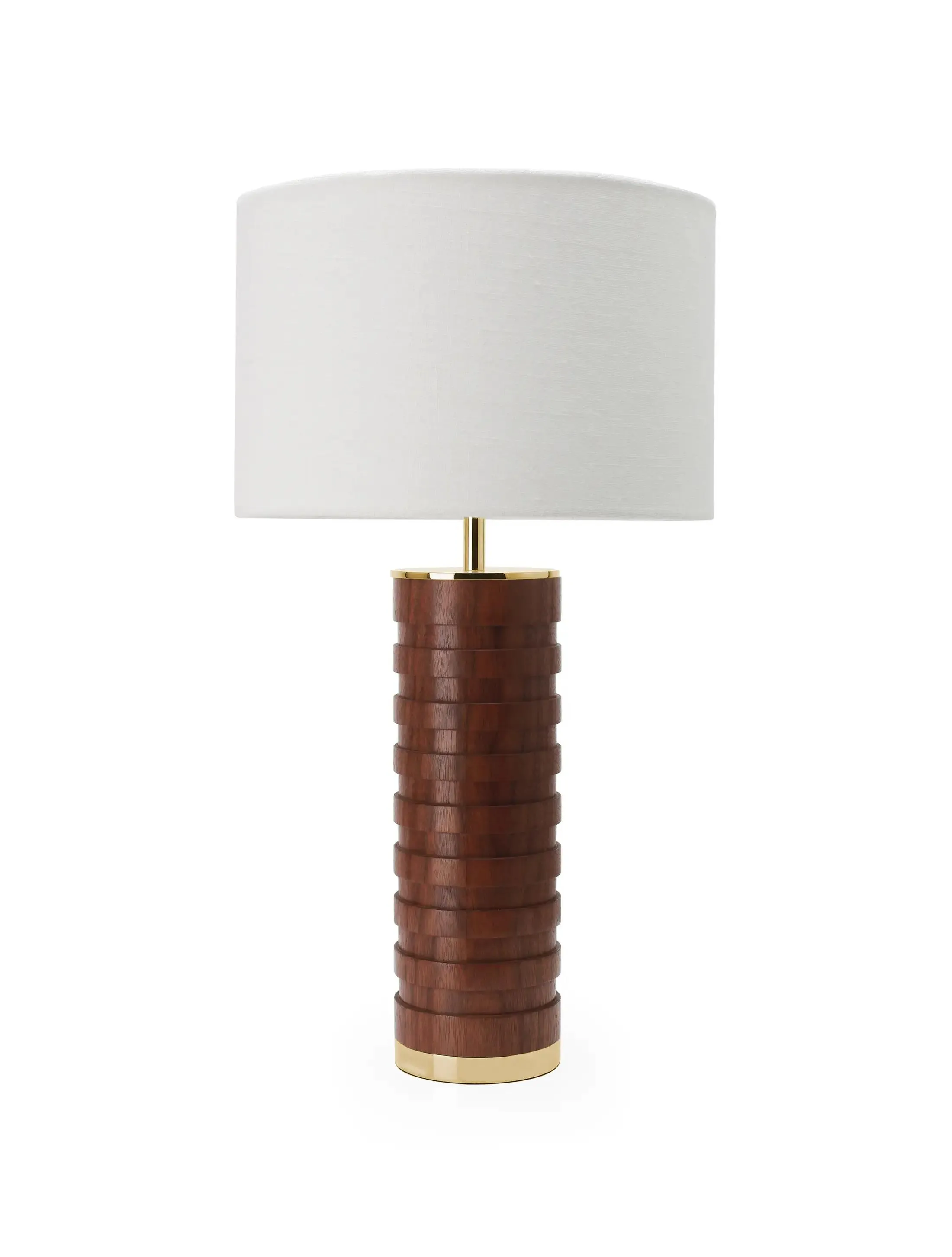 Настольная Лампа Pisa-PolishedBrass-Mahogany