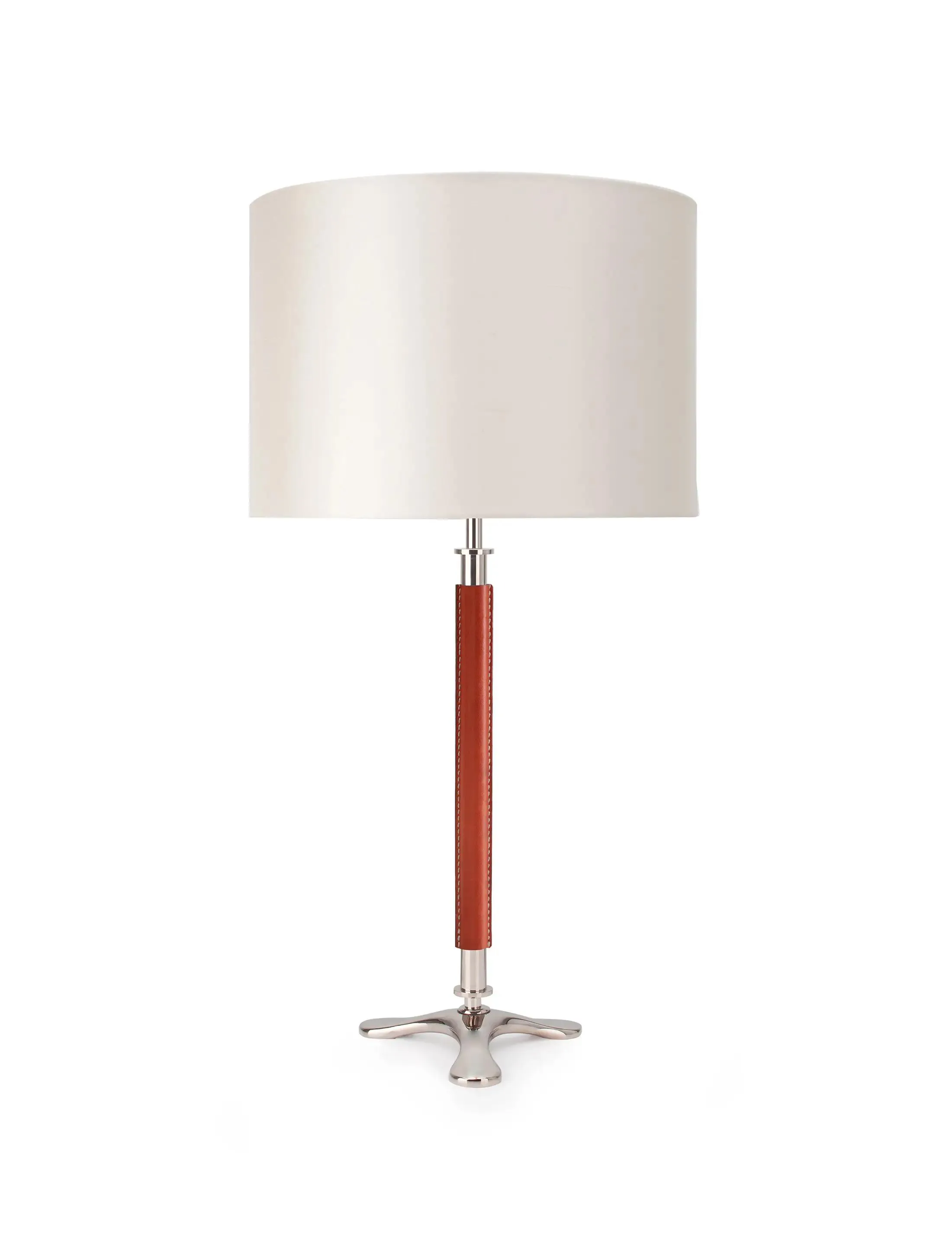 Настольная Лампа Tripod-PolishedNickel-Tan