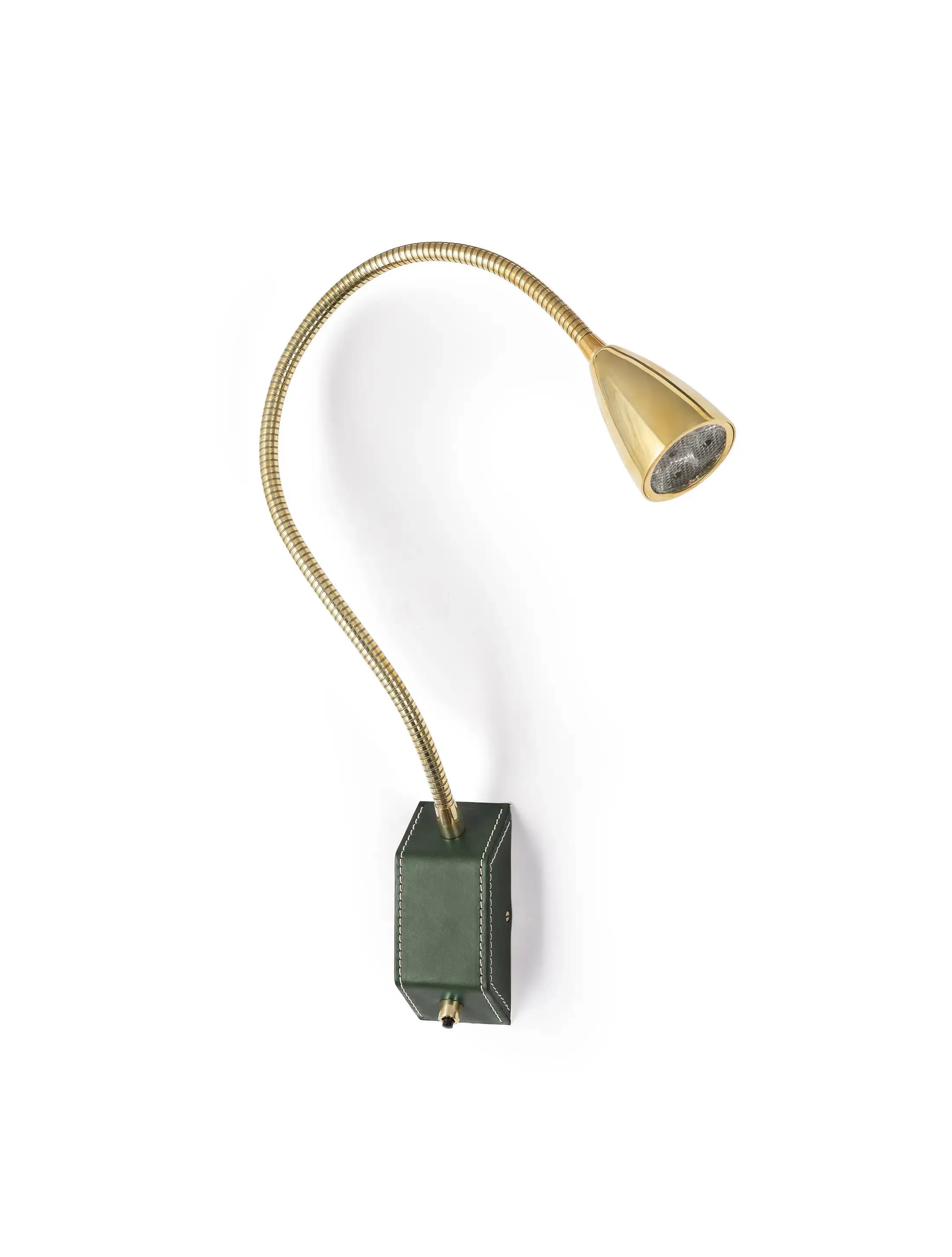 Бра Flexi-PolishedBrass-Green