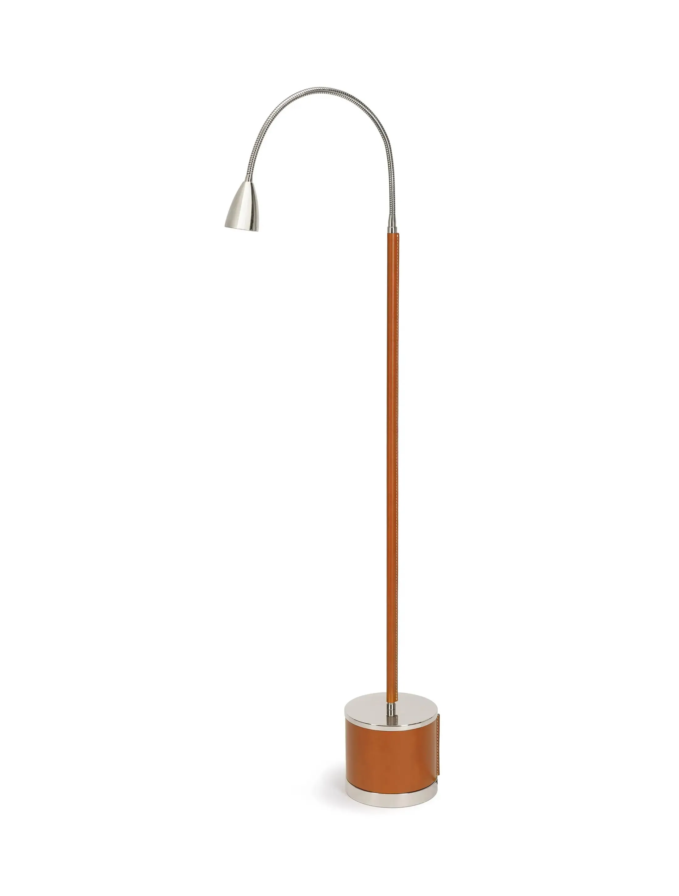 Торшер Floor-Flexi-PolishedNickel-Tan