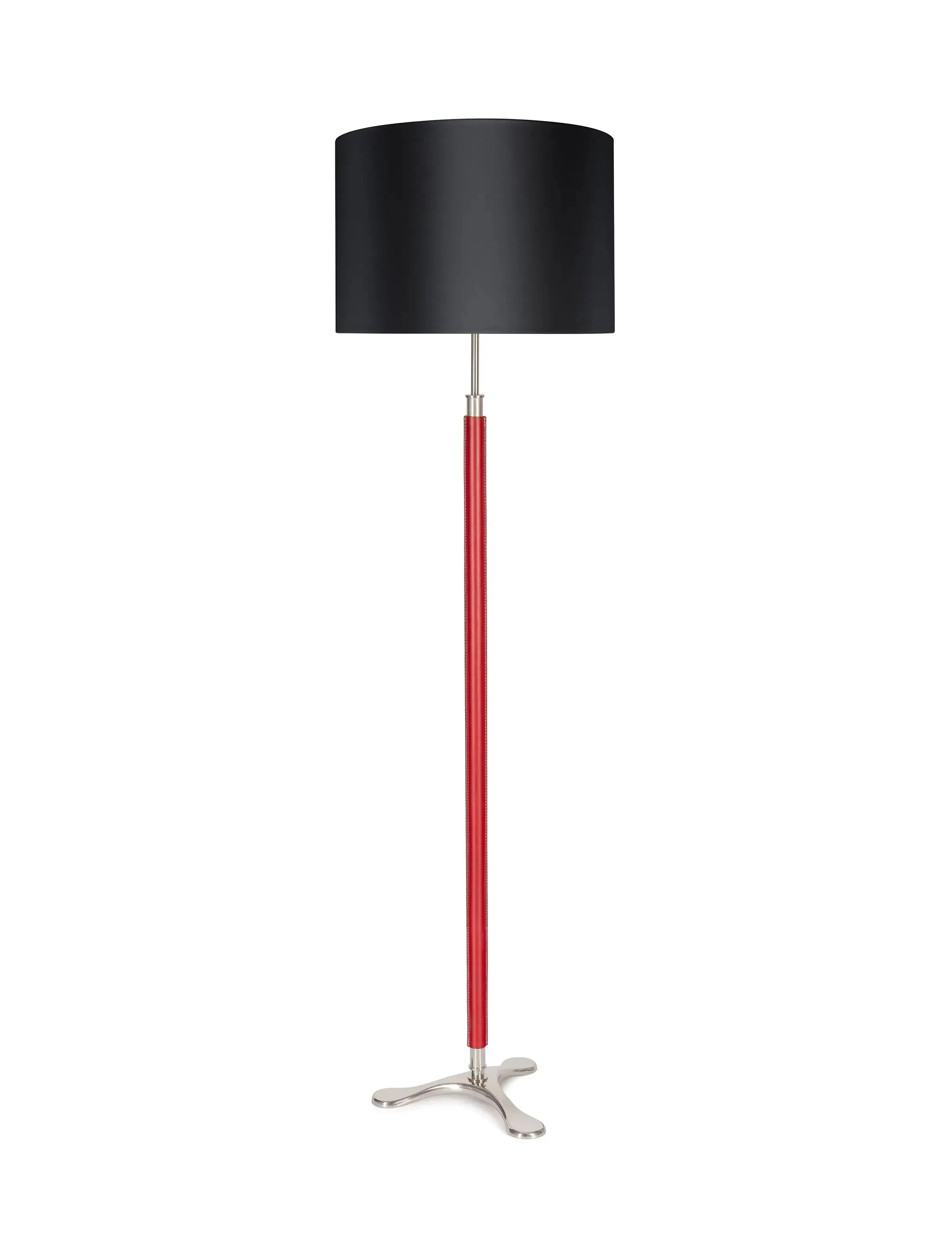 Торшер Floor-Tripod-PolishedNickel-Red