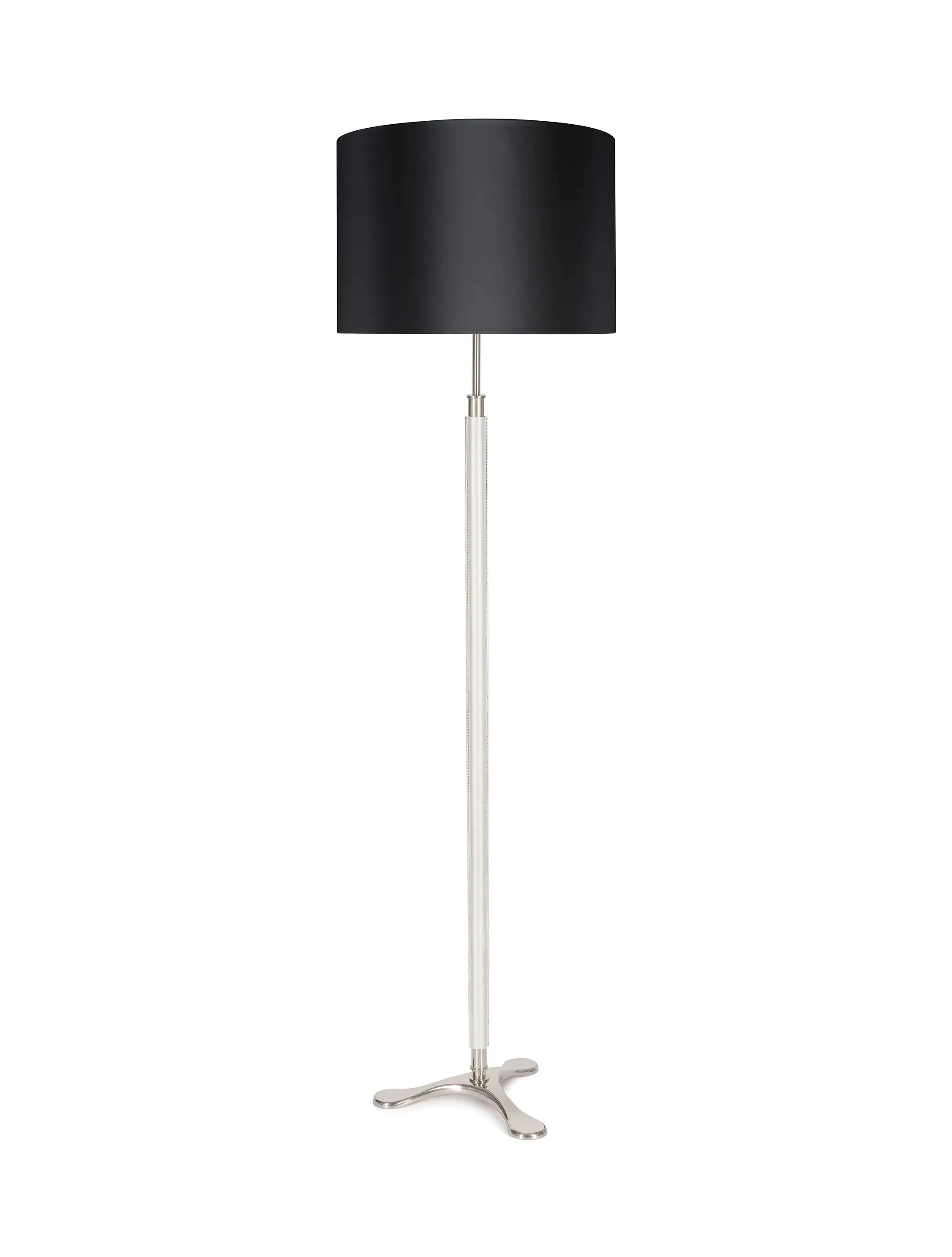 Торшер Floor-Tripod-PolishedNickel-White