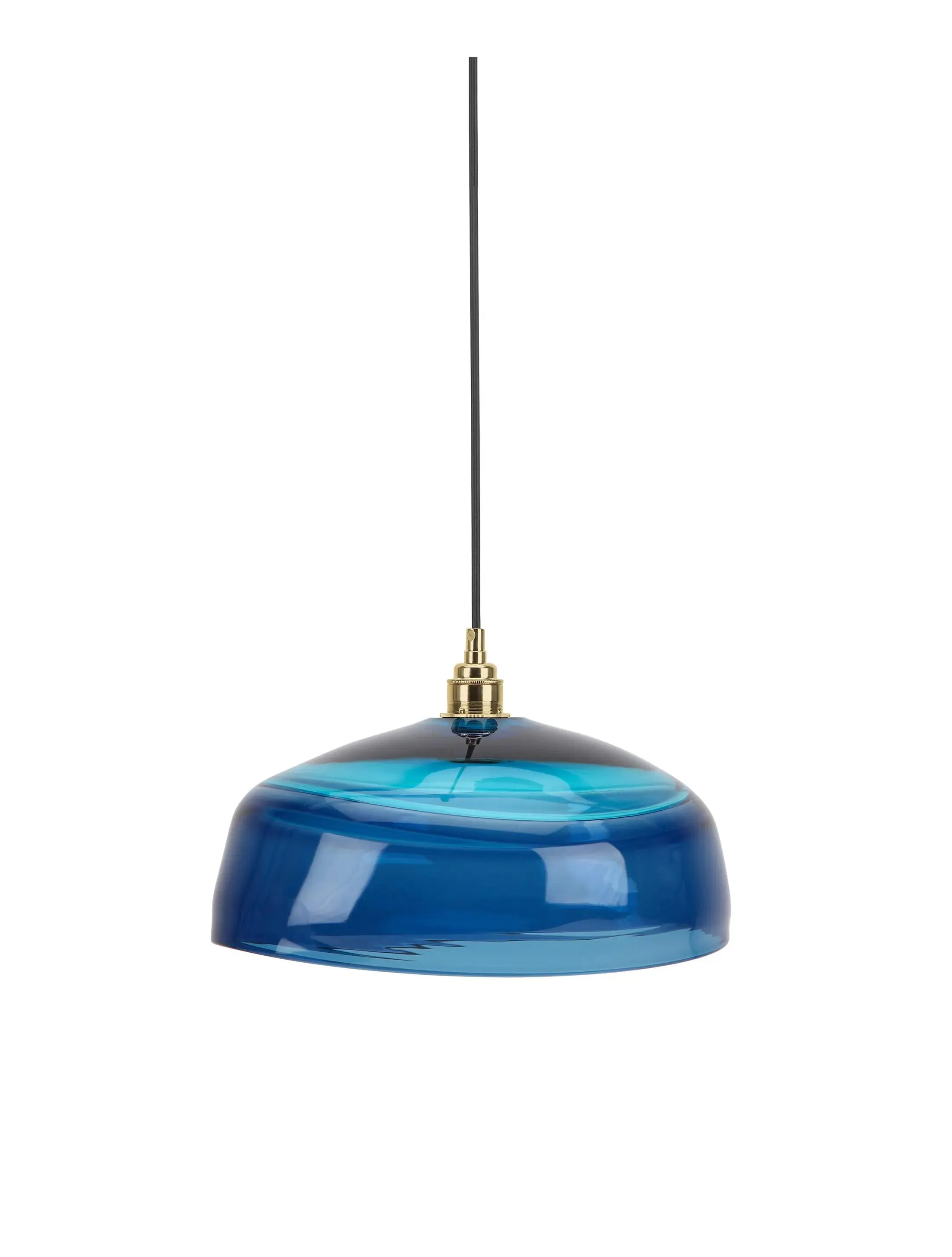 Люстра Pendant-Encalmo-Large-PolishedBrass-SteelBlueTurquoise