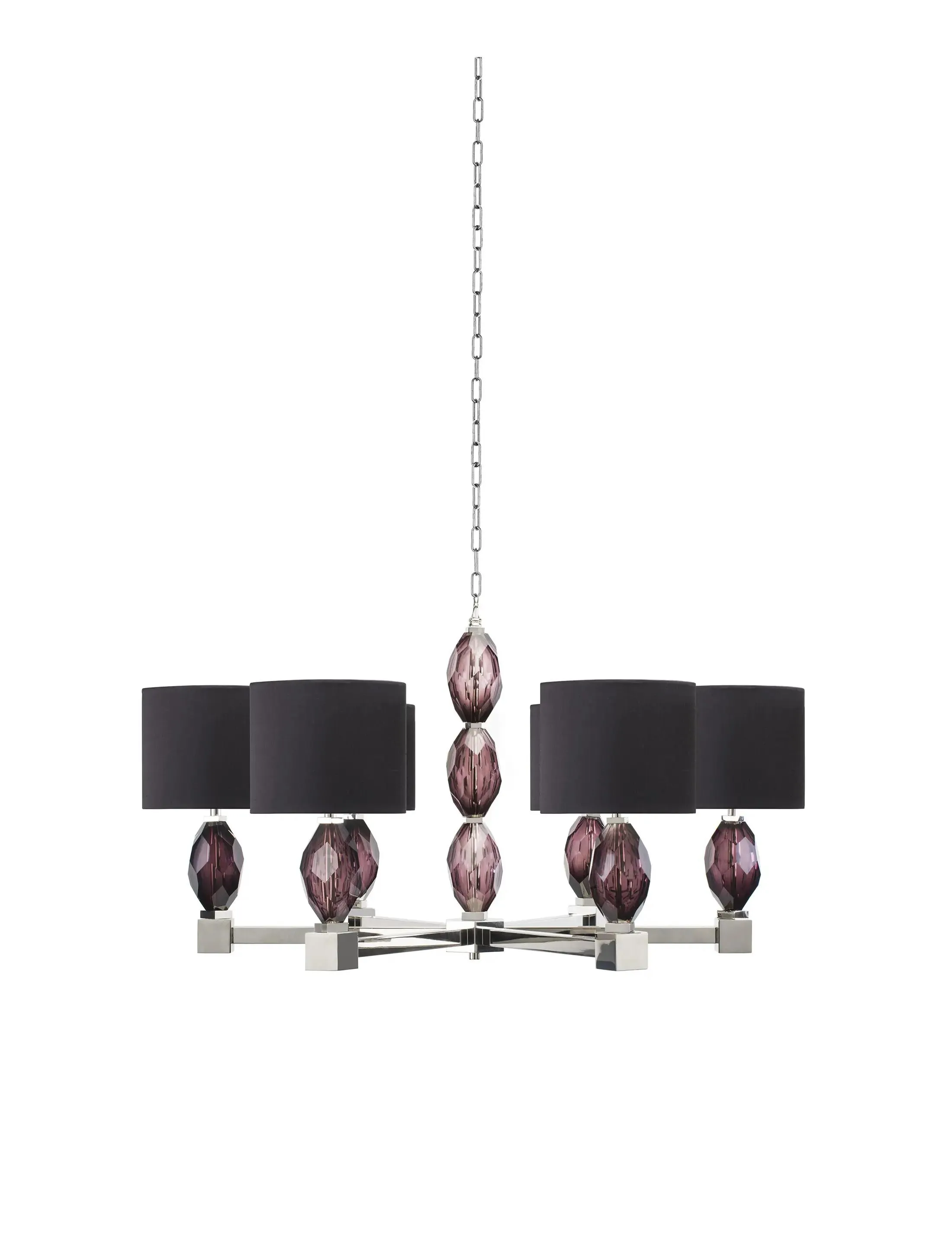Люстра Pendant-Jewel-PolishedNickel-Aubergine