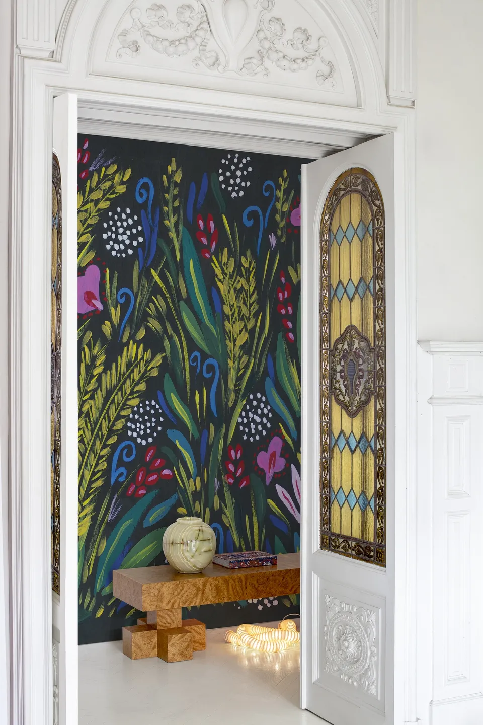 Обои для стен Wall&Deco 2023 Contemporary Wallpaper GELSOMINO-NOTTURNO