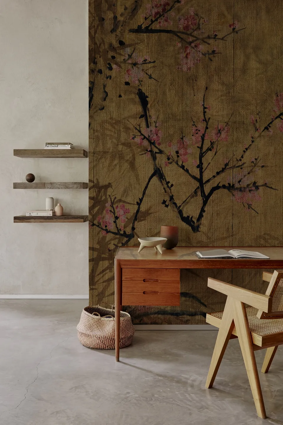 Обои для стен Wall&Deco 2023 Contemporary Wallpaper SAKURA