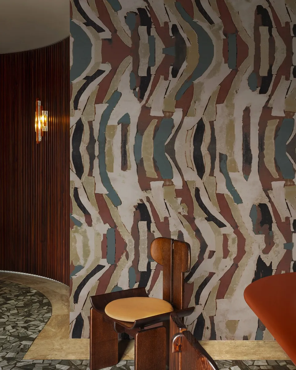 Обои для стен Wall&Deco 2024 Contemporary Wallpaper TURBOLENCE