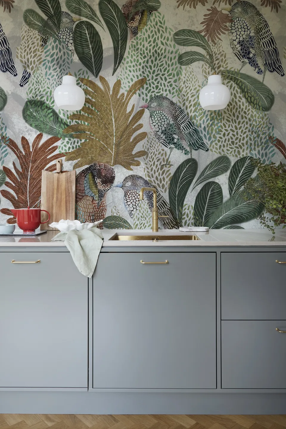 Обои для стен Wall&Deco 2024 Wet System LOVE-BIRDS