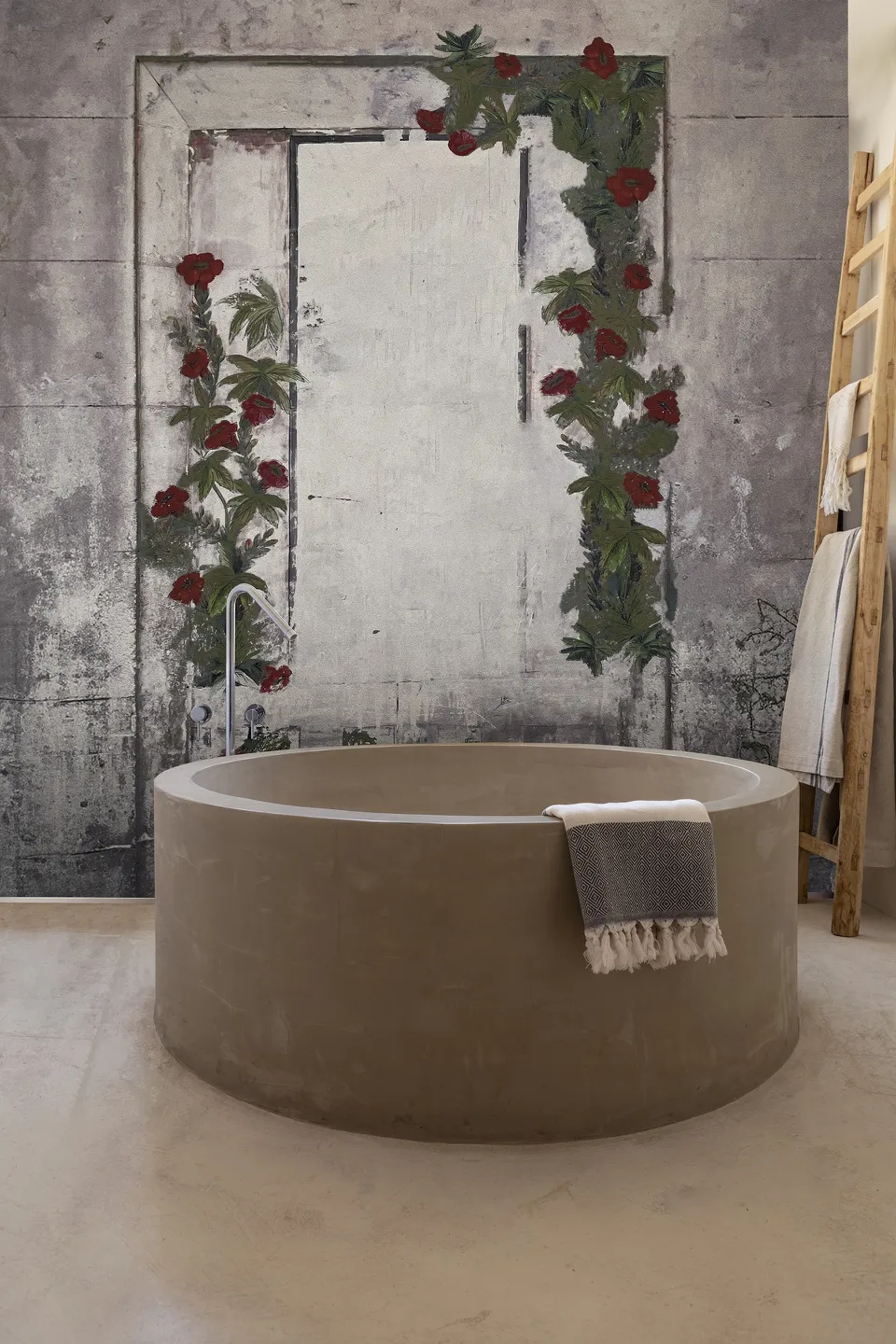 Обои для стен Wall&Deco 2024 Wet System STOLEN-FLOWERS