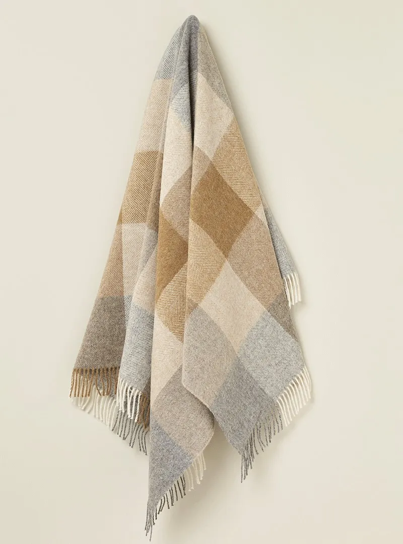 British Wool - Block Check t0969-a01