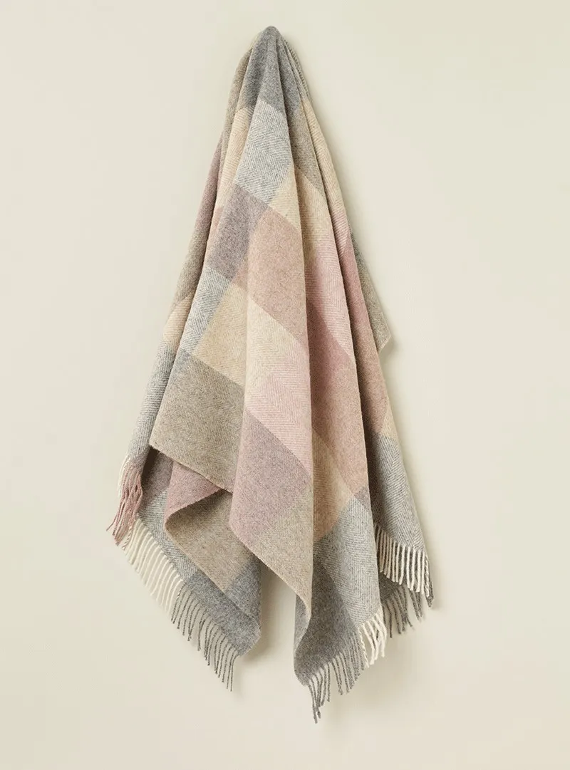 British Wool - Block Check t0969-b02