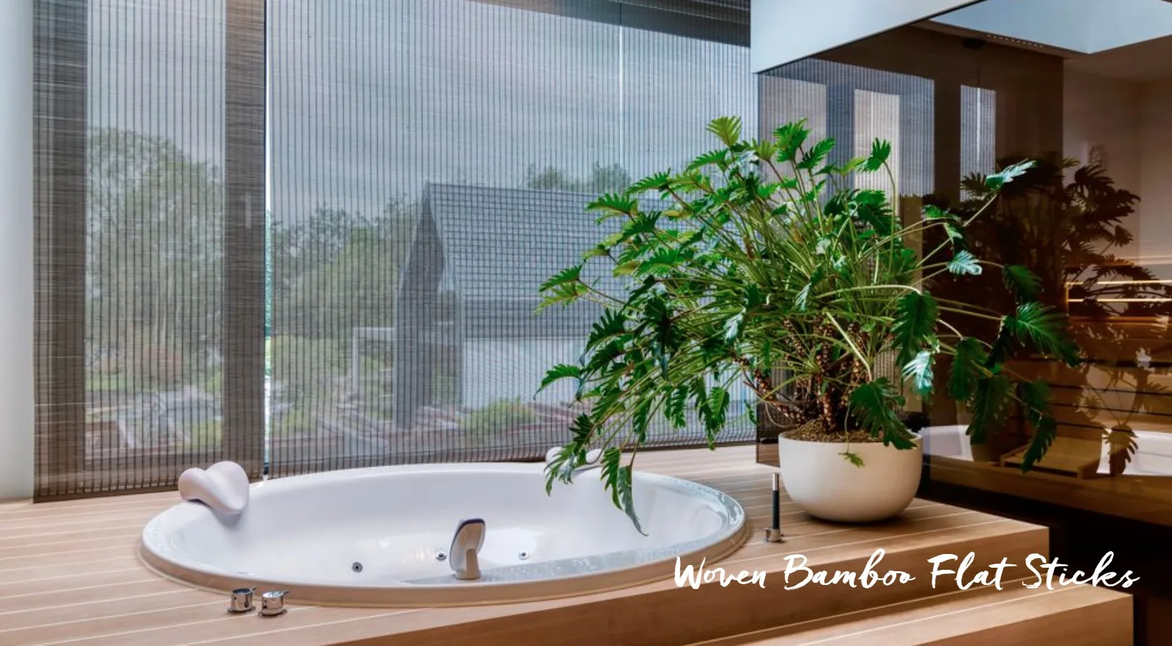 Рулонные шторы Woven bamboo FS