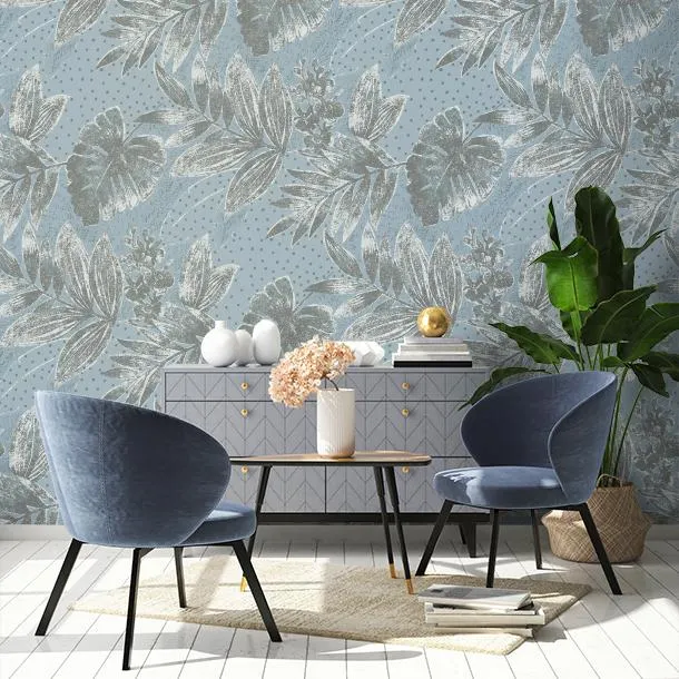 Обои для стен Cyan Stone Song of leaf L-SL202 #4