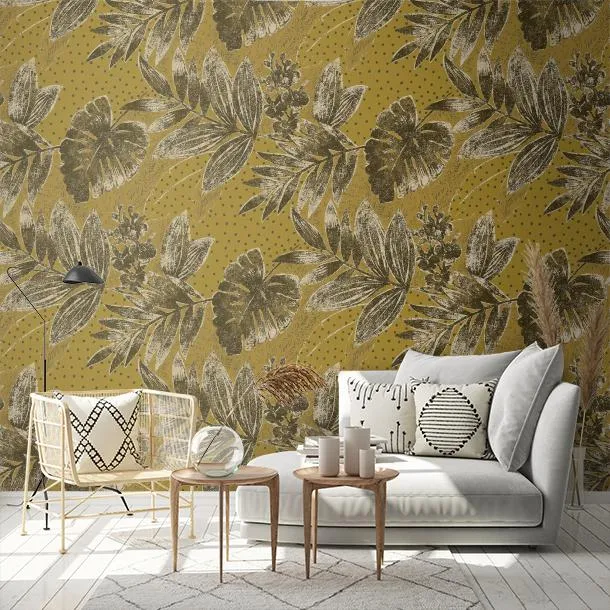 Обои для стен Cyan Stone Song of leaf L-SL203 #3