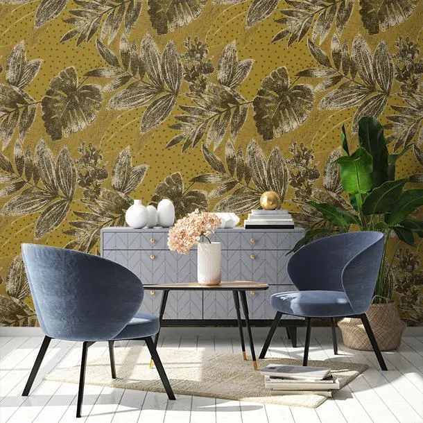 Обои для стен Cyan Stone Song of leaf L-SL203 #4