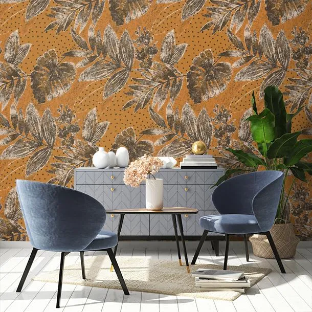 Обои для стен Cyan Stone Song of leaf L-SL204 #4