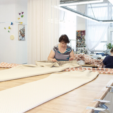 Раскройные столы для изготовления больших штор