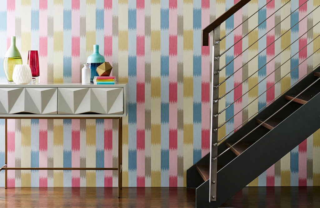 8 tresillo wallpapers landing carousels stripes geometric abstract details stairs vases modern pastel blue red pink decors.jpg